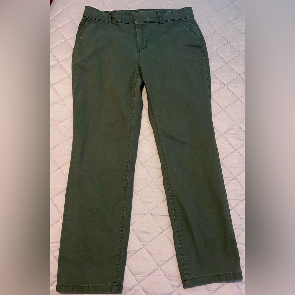 Loft Forest Green Casual Pants